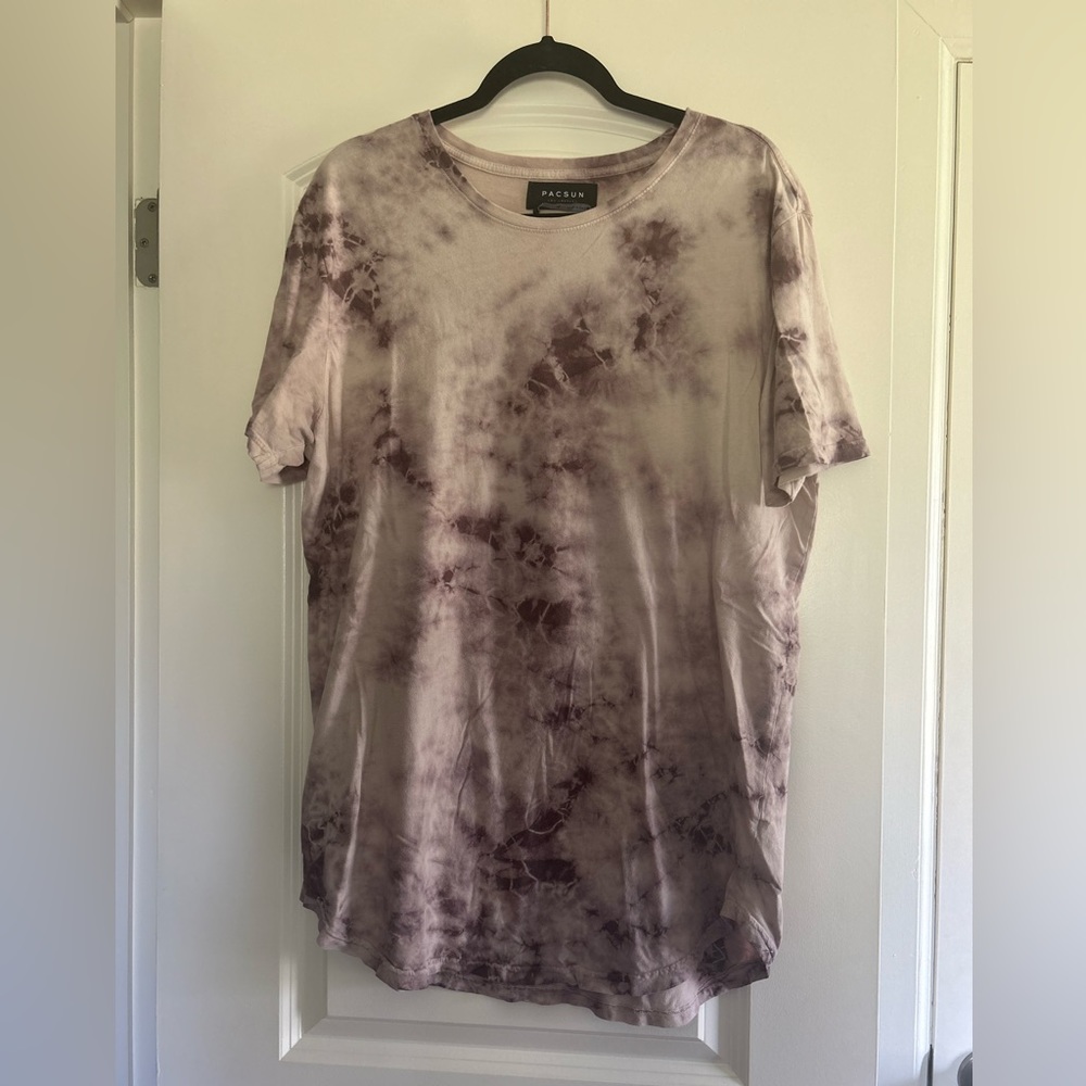 PACSUN Men’s Scallop Tie-dye Shirt